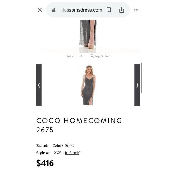 COLORS Dress Womens Size 6 Maxi Formal Party Event Coco Homecoming Dance Prom - Picture 5 of 16